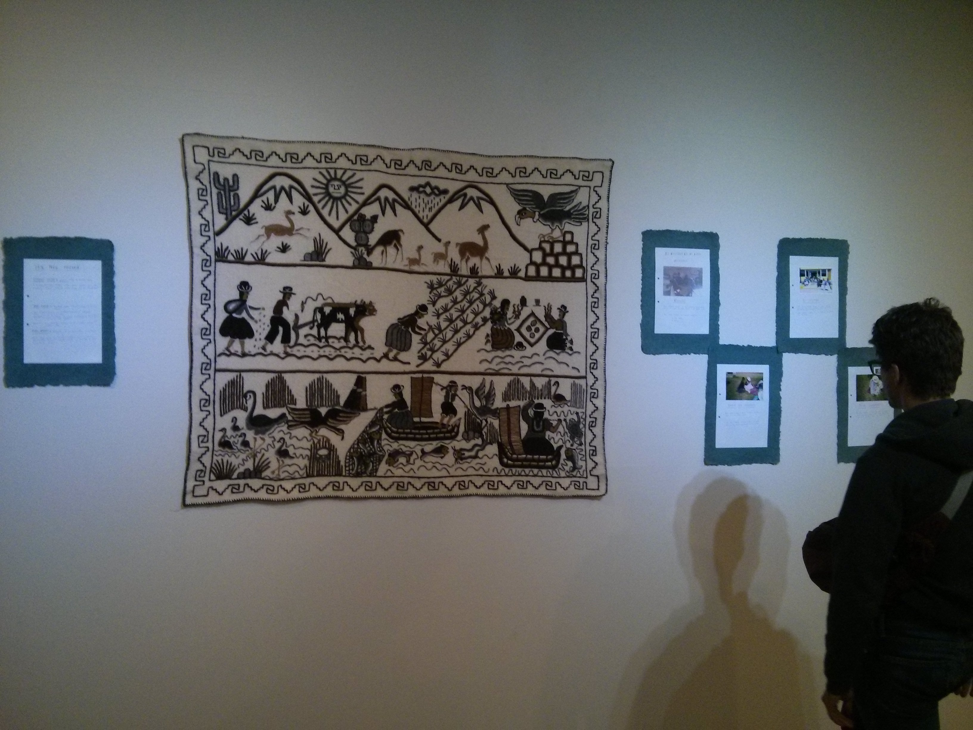 Commissioned "bordado" (embroidery) work by Bartolinas de Olla-Juli (Puno), a women's artisenal association in collaboration with Peruvian feminist agency Movimiento Manuela Ramos.